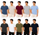 UrbanFit Men's Henley T-Shirt Short Sleeve Waffle Knit for Summer - M-3XL