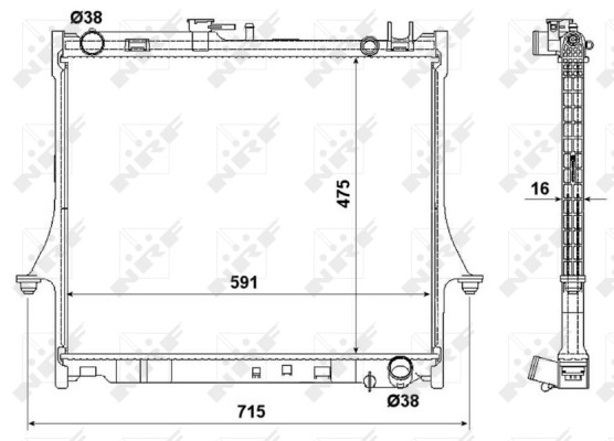 NRF 53540 KüHler, MotorküHlung FüR Isuzu-image