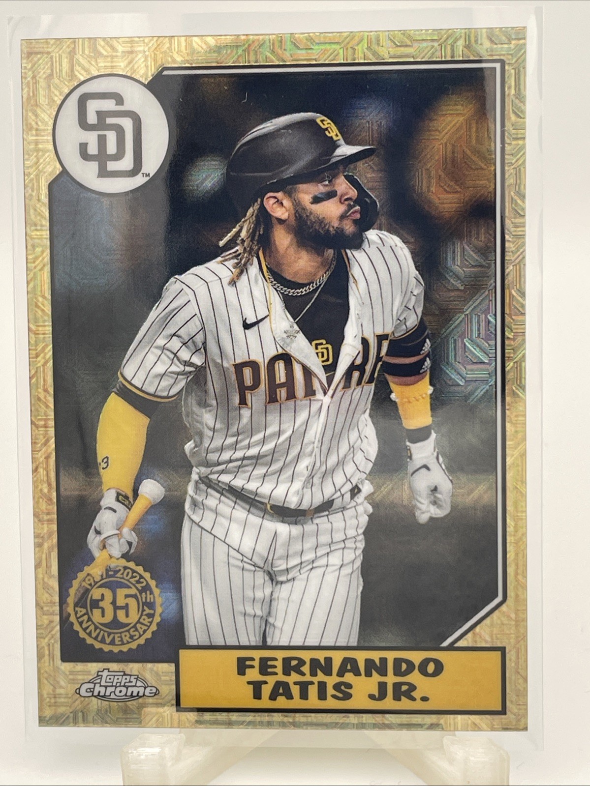 2022 Topps Series 1 - 1987 Topps Chrome Mojo Fernando Tatís Jr. #T87C-100