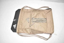 Adidas Alliance 3 Sackpack Chalky Brown Gunmetal OSFA Drawstring Gym Bag