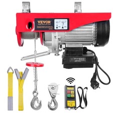 VEVOR Treuil Câble Électrique 1000kg Palan Télécommande sans Fil Levage Garages