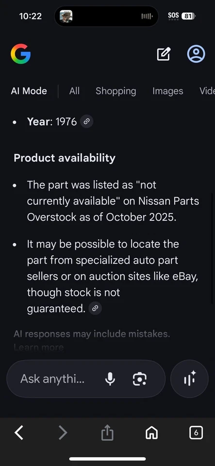 Vintage New OEM 63807B5000 Nissan 1976 Datsun 620 Pickup DELUXE Fender  Emblem - Image 3 of 4