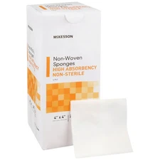 McKesson 4-Ply Non-woven Gauze Sponge NonSterile 4 x 4" 1 Pack(s) 200  per Pack