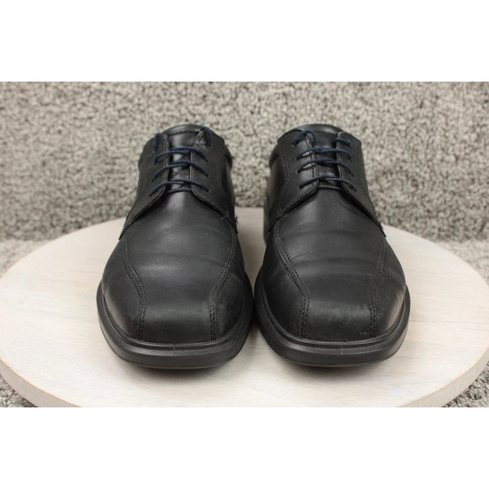 Zapatos Oxford de Cuero ECCO para Hombres 11 Negros Cómodos Vestido Con Cordones Caminar Trabajo Foto 2 de 4