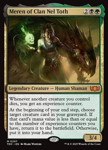 Meren of Clan Nel Toth - 297 - NM - Commander: Tarkir: Dragonstorm - MTG