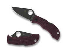 Spyderco Manbug Sprint Run MBBGBKP Black Plain Edge PD#1 Blade Burgundy FRN
