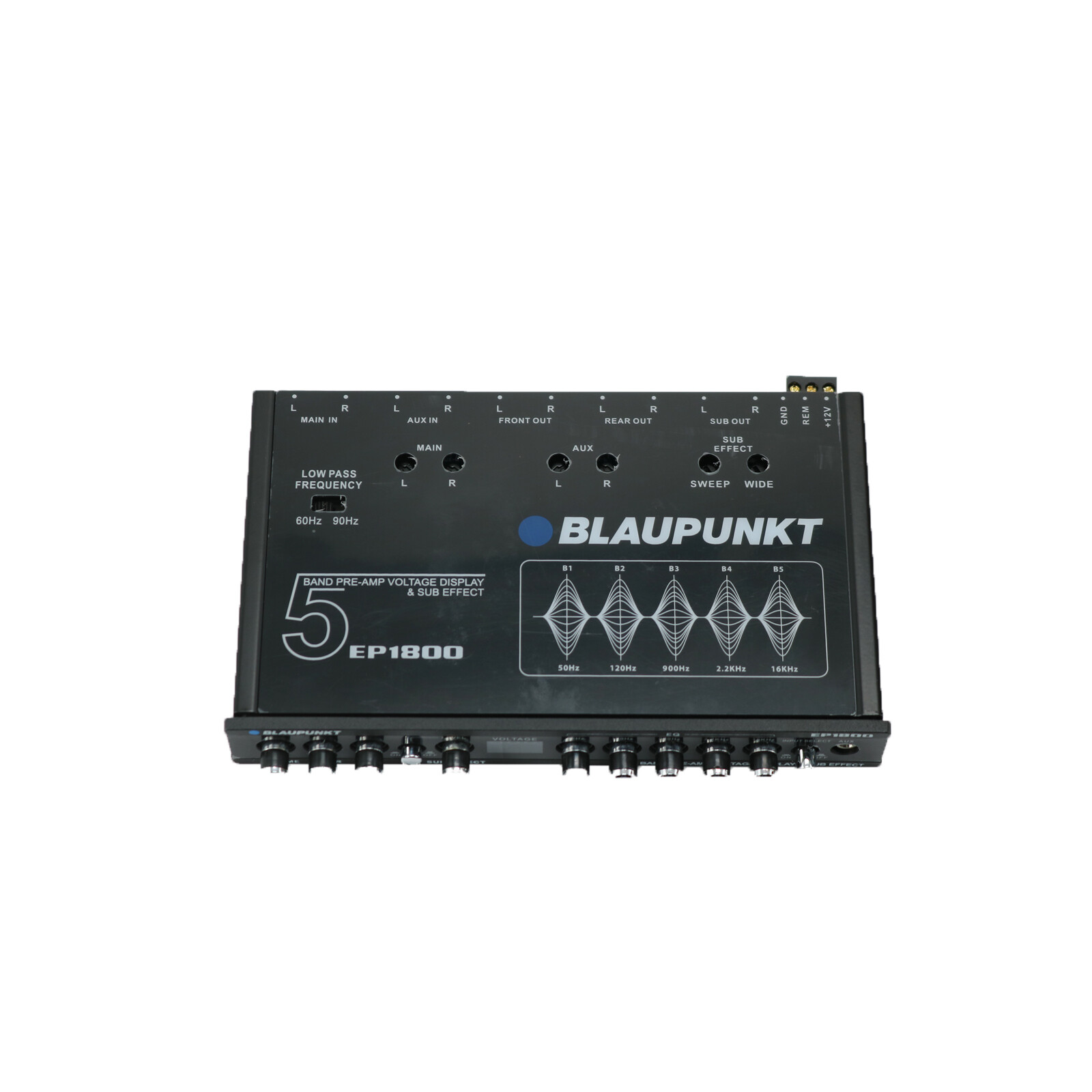 BLAUPUNKT EP1800 CAR AUDIO 5 BAND EQUALIZER WITH VOLTAGE DISPLAY SUB