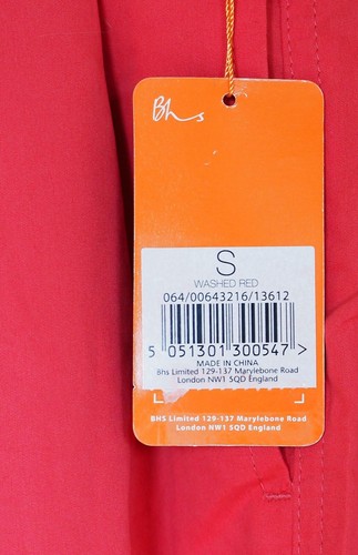 NEW British Home Stores Bhs Red Swimming shorts size Small - Picture 5 of 7