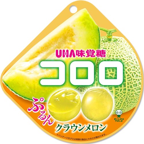 UHA Mikakuto KORORO Gummy Soft Candy Crown Melon Flavor 6 Bags Set Made In Japan - Picture 3 of 4