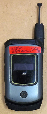 Motorola i series i570 - Gray ( Nextel ) Very Rare iDEN PTT Flip Phone - READ
