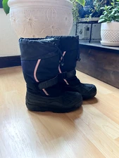 LL Bean Kids Northwoods Felt Lined Insulated Waterproof Boots Boys Size 1 Snow