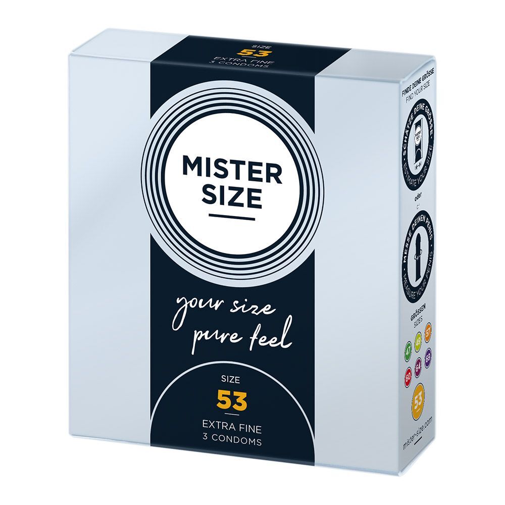 MISTER SIZE 53 Preservativi ULTRASOTTILI Medio Regular Medium 6 Profilattici