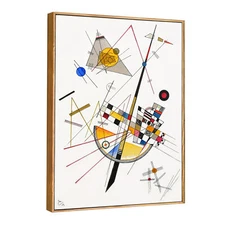 Framed Canvas Print Delicate Tension by Wassily Kandinsky Home Decor 24"x32"