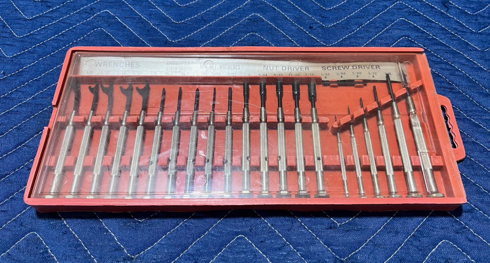 Vintage Jewelers Complete Screw Driver, Nut Driver, Hex Key Wrenches