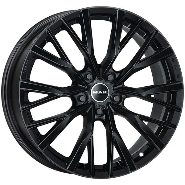 ALLOY WHEEL MAK KENT FOR VOLVO V90 CROSS COUNTRY 8.5X21 5X108 GLOSS BLACK 5O0