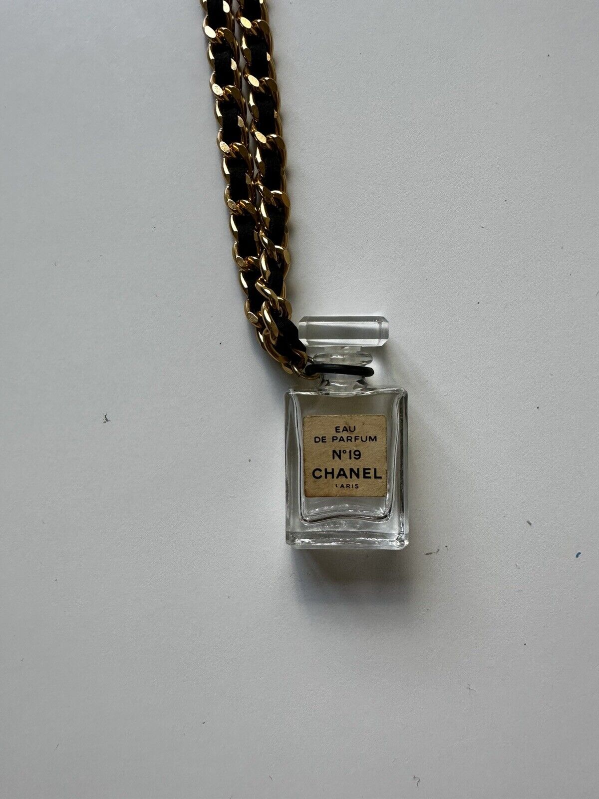 Rank A ｜ CHANEL Vintage Perfume No5 Brass Perfume Necklace