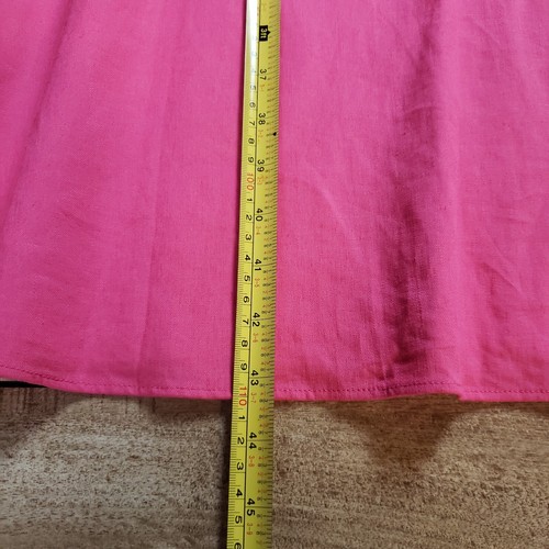 NANETTE NANETTE LEPORE Dress Womens 16 Hot Pink Linen Belted Midi Business NWT - Picture 8 of 13