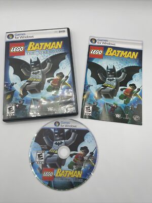 LEGO Batman PC DVD Video Game (free US shipping) Used