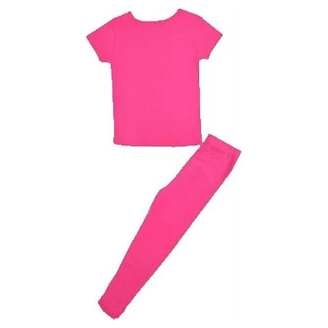 Shopkins 女孩睡衣 2 件装 - 粉红色睡衣套装可爱儿童睡衣 4 码 — 第 4/4 张图片