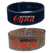 CynaSports 10 mm Weight Power Lifting Leather Lever Belt 4" Wide - Gym Training