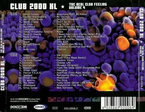 Various - Club 2000 XL The Real Club Fee 2xCD Comp Mixed 3721 - Bild 2 von 2