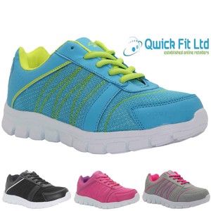 LADIES WOMENS GIRLS SPORTS GYM JOGGING RUNNING CASUAL TRAINERS TRAINER SIZE 3-8 | eBay