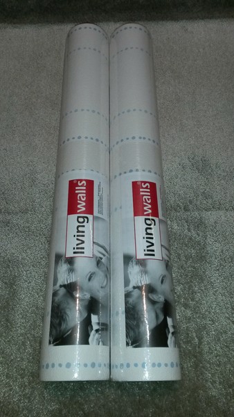 Papiertapete Boys&Girls As 2X 30311-6 (2Rollen) Kindertapete Streifen Blau Creme-image