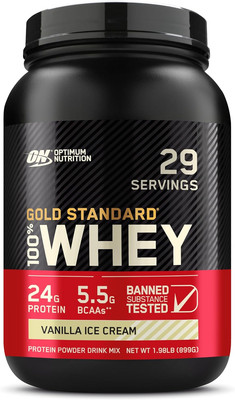 Gold Standard 100% Whey Protein Powder, Vanilla Ice Cream, 2 Pound (Packaging Ma