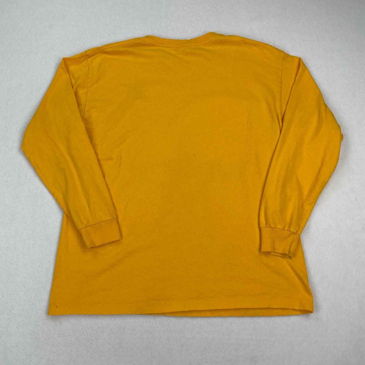 Vintage Adidas Shirt Size Large Yellow Long Sleeve Logo