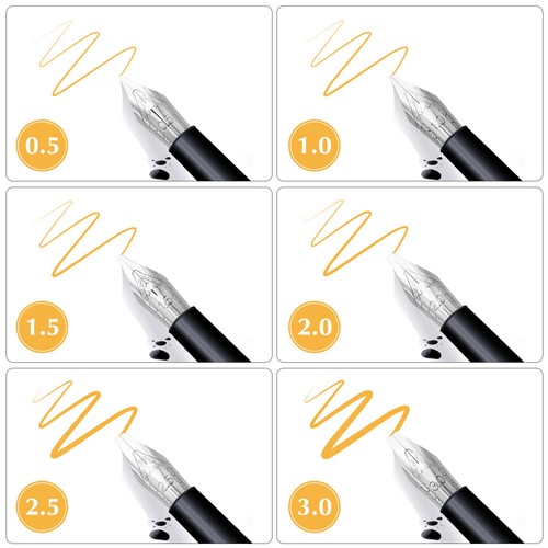30 Pcs Pen Nibs Fountain Pen Replacement Nibs Calligraphy Pen Supplies UK - Picture 3 of 11
