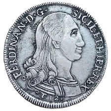 PALERMO. Kingdom of Sicily. Ferdinand III of Bourbon. 1759-1816. AR 12 Tari 1798