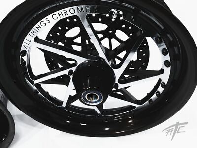 ZX-10R 240 FAT TIRE BLACK & CHROME SWITCHBACK WHEELS 04-10 NINJA