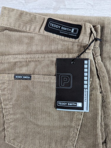 Cuerdas Teddy Smith ajuste cómodo beige talla 30R vintage años 90 - Imagen 9 de 10