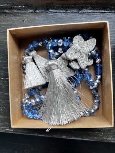 “Jil D’hostun “🦋 Luxury Fashion Long Beads Butterfly Necklace! French Chic 👌🏼