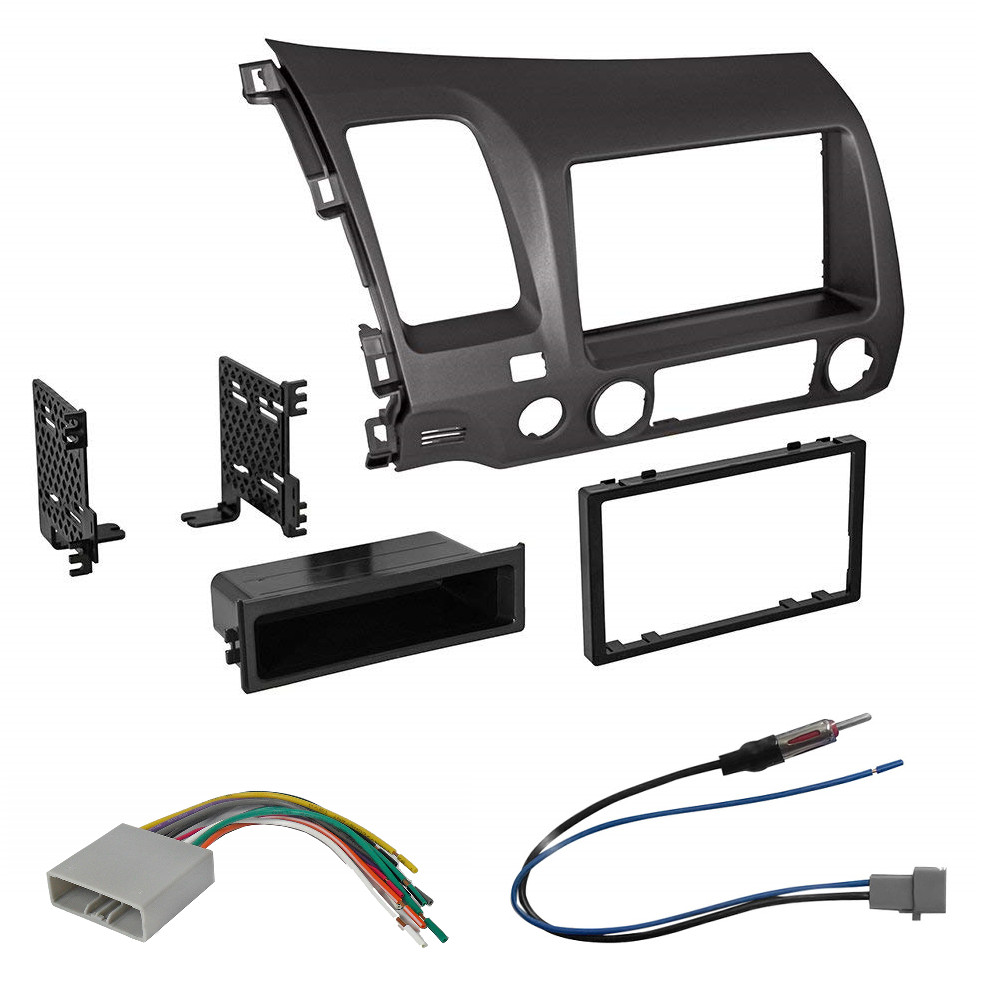 Pioneer CD/AM/FM Car Stereo Radio install KIT for 2006-11 Honda Civic DARK DASH