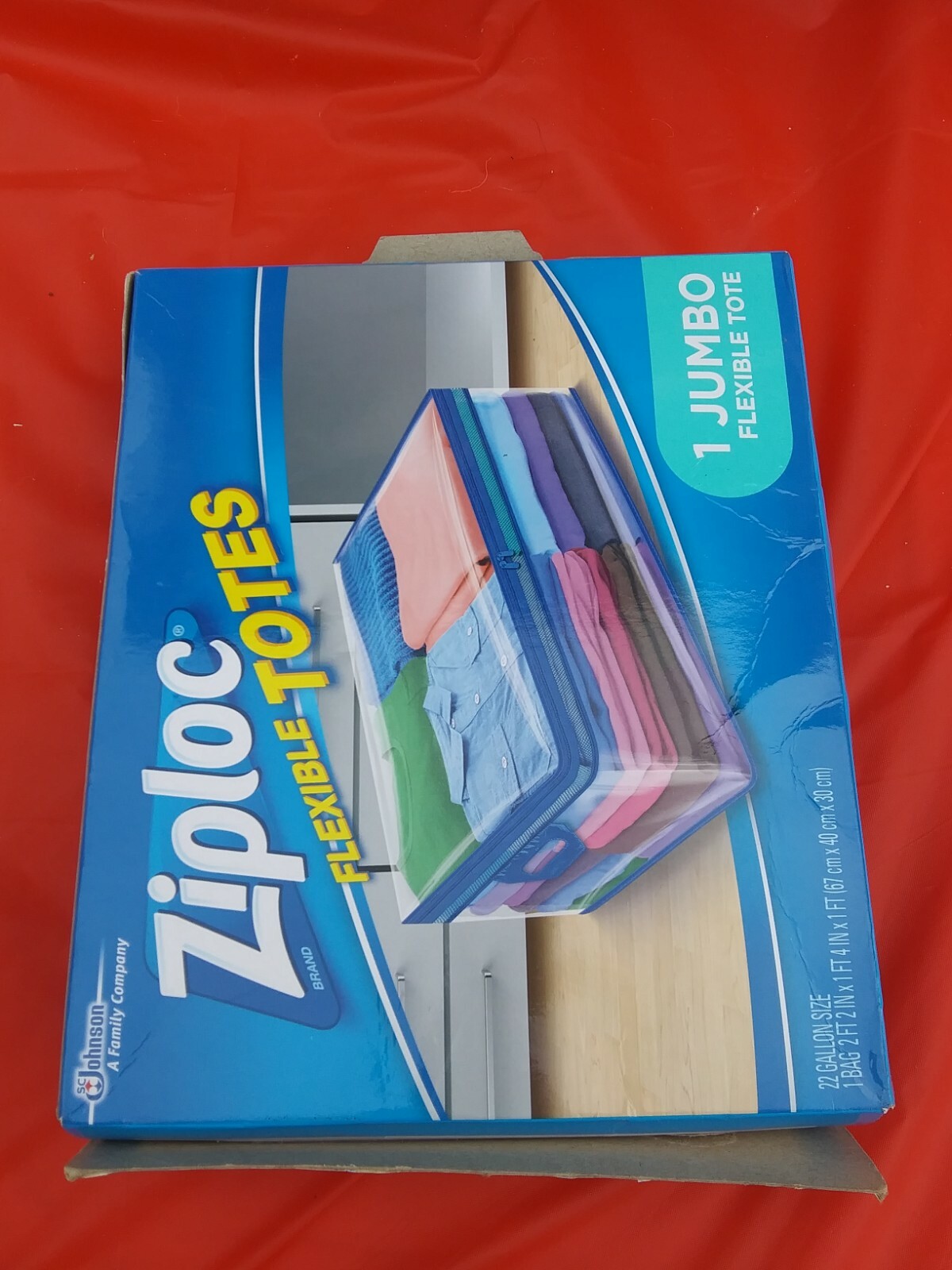 NEW Ziploc Storage Bags for Clothes, Flexible jumbo Totes IN BOX eBay