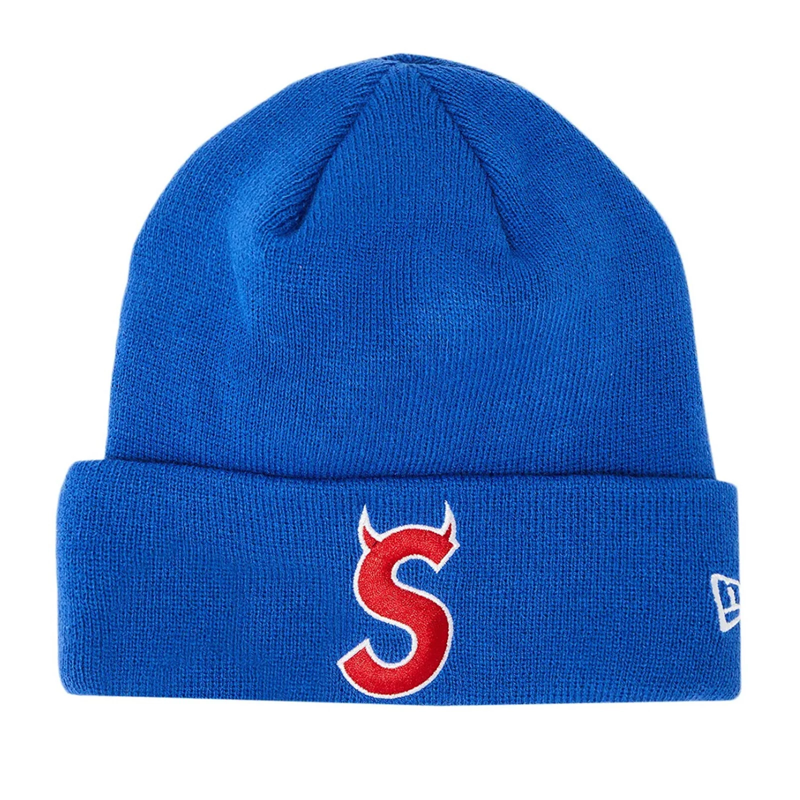 Bonnet bleu royal Supreme x New Era FW22 Horns S logo