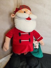 Vintage 1999 Stuffins Santa Claus Plush 24" Rudolph Island of Misfit Toys Flaw