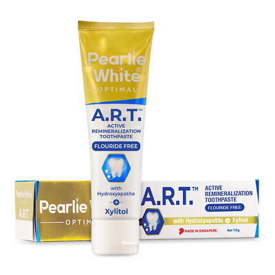 Pearlie White Active Remineralization Toothpaste - Fluoride Free 3.8oz, 110gm