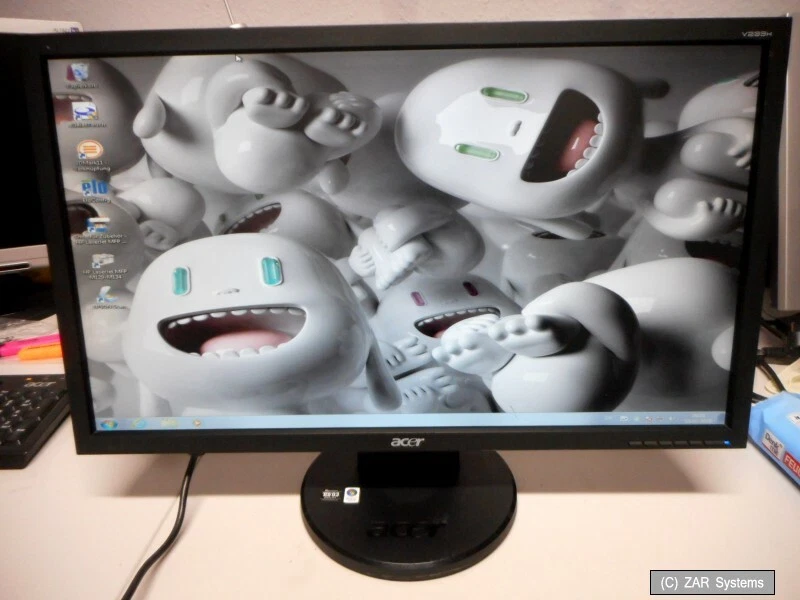 23 Zoll ACER V233ABd Schwarz Full HD Monitor 1920x1080 Pixel, Full HD, 1000:1