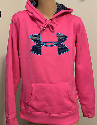 UNDER ARMOUR Storm HOT PINK HOODIE With Logo Excellent Women's S