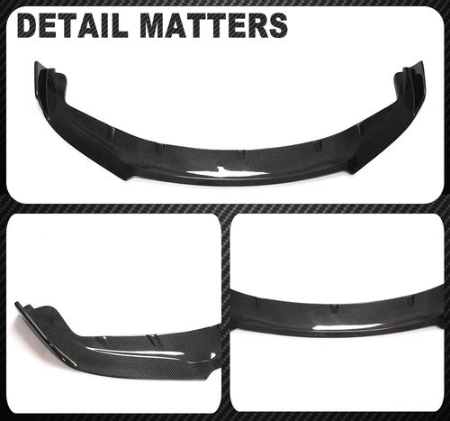 Spoiler spoiler anteriore in carbonio per Porsche Panamera 970 Turbo GTS 2014-2016 - Foto 11 di 11