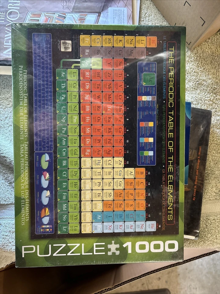 The Periodic Table of the Elements 1000 Piece 19.25" x 26.5" Educational - Image 2 of 2