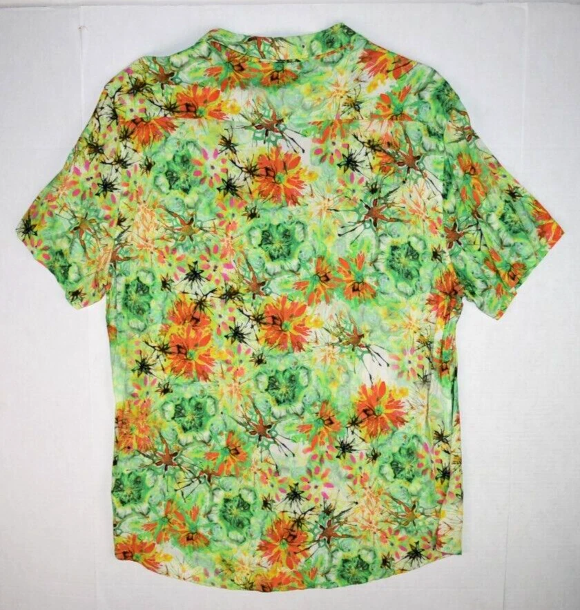 GUESS DRx Collaboration Rayon Shirt Size L Urban Explosion Made in Los Angeles - Image 4 of 4