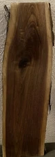 Black Walnut Claro Live Edge Slab Kiln Dried Planed 7/8”x8-9 3/4”x17”