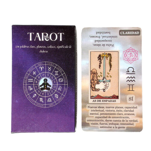 Tarot Cards Future Fate Indicator Spanish Version 78 Oracle Cards - Picture 1 of 12