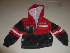BATMAN DC COMICS BOY KID WINDBREAKER JACKET SIZE 5 BLACK RED