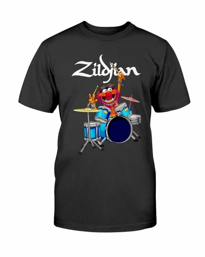 The Muppet Show Zildjian Drums schwarz Männer Baumwolle T-Shirt Gr. S-5XL Geburtstagsgeschenk - Bild 1 von 2
