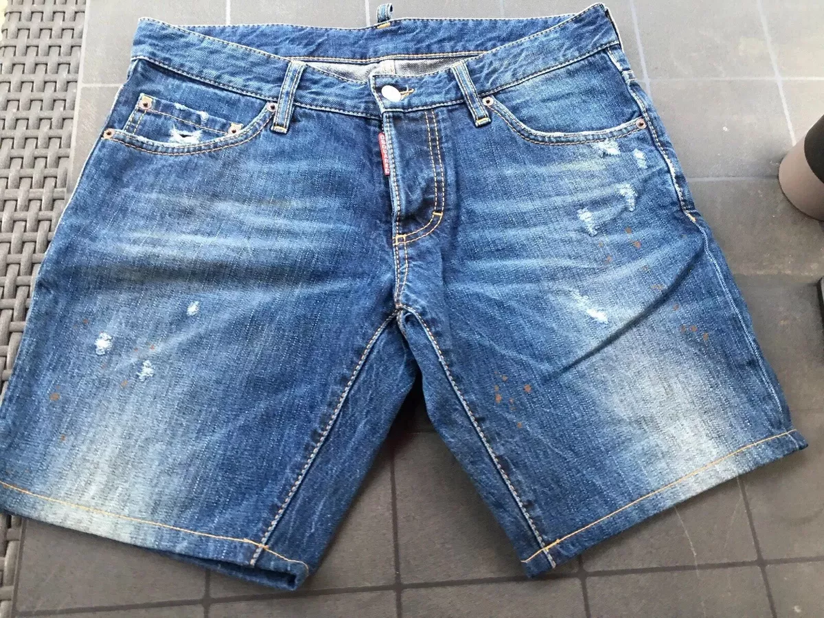 Short en jean homme dsquared2 hot sale