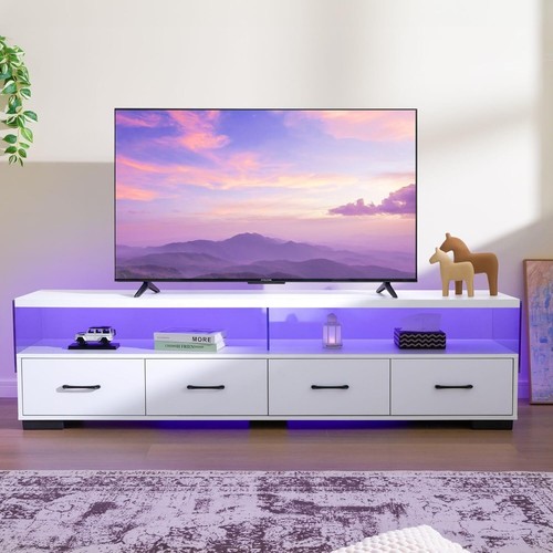 Supporto TV LED 75 pollici porta tv per soggiorno moderno centro intrattenimento - Foto 35 di 41